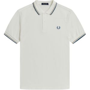 Fred Perry M3600 polo twin tipped shirt, pique, wit -  Maat: XXL