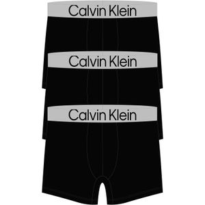 Calvin Klein Boxer Briefs (3-pack), heren boxers extra lang, zwart -  Maat: L