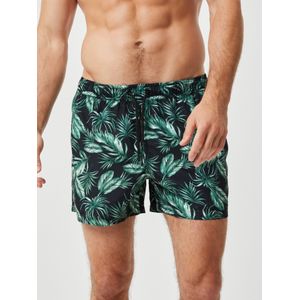 Bjorn Borg Print Swim Shorts, heren zwembroek, bladeren print -  Maat: L