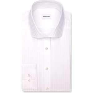 Seidensticker slim fit overhemd, popeline, wit gestreept