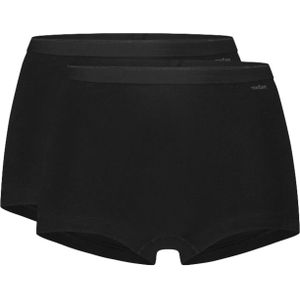 TEN CATE Basics women shorts (2-pack), dames Shorts middelhoge taille, zwart -  Maat: S