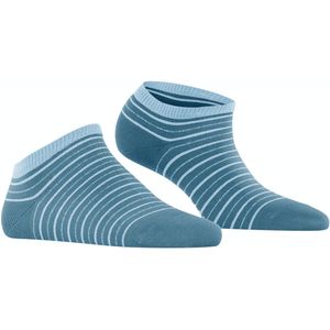 FALKE Stripe Shimmer dames sneakersokken, blauw (inkblue) -  Maat: 35-38