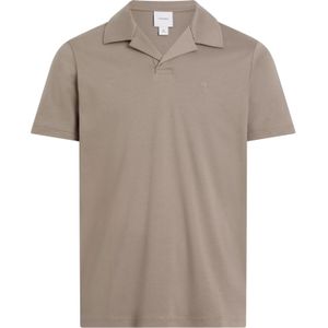 Calvin Klein Liquid Touch Slim Polo, heren poloshirt, taupe