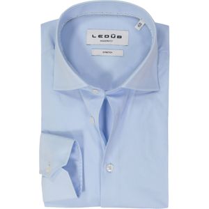 Ledub modern fit overhemd, popeline, lichtblauw