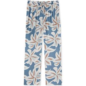 SCHIESSER Mix+Relax loungebroek lang, dames loungebroek lang viscose bloemenprint multicolour