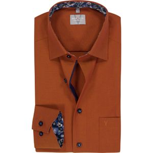 MARVELIS comfort fit overhemd, popeline, oranje