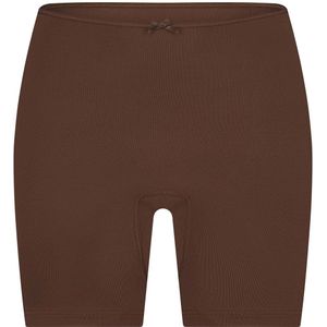 RJ Bodywear - Pure Color - Dames Extra Lange Pijp Short - Espresso Bruin - 1-pack