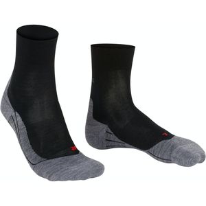 FALKE RU4 Endurance Wool dames running sokken, zwart (black-mix) -  Maat: 39-40