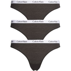 Calvin Klein dames slips (3-pack), zwart -  Maat: XL