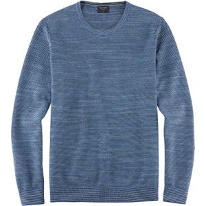 OLYMP Casual modern fit pullover katoen, neurenbergs blauw -  Maat: XXL