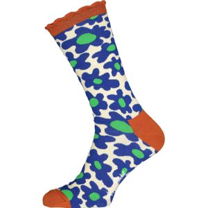 Happy Socks - Flower Shot Sock - Wit - Unisex