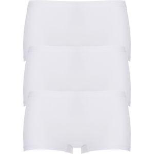 TEN CATE Basic women shorts (3-pack), dames boxers middelhoge taille, wit -  Maat: XL