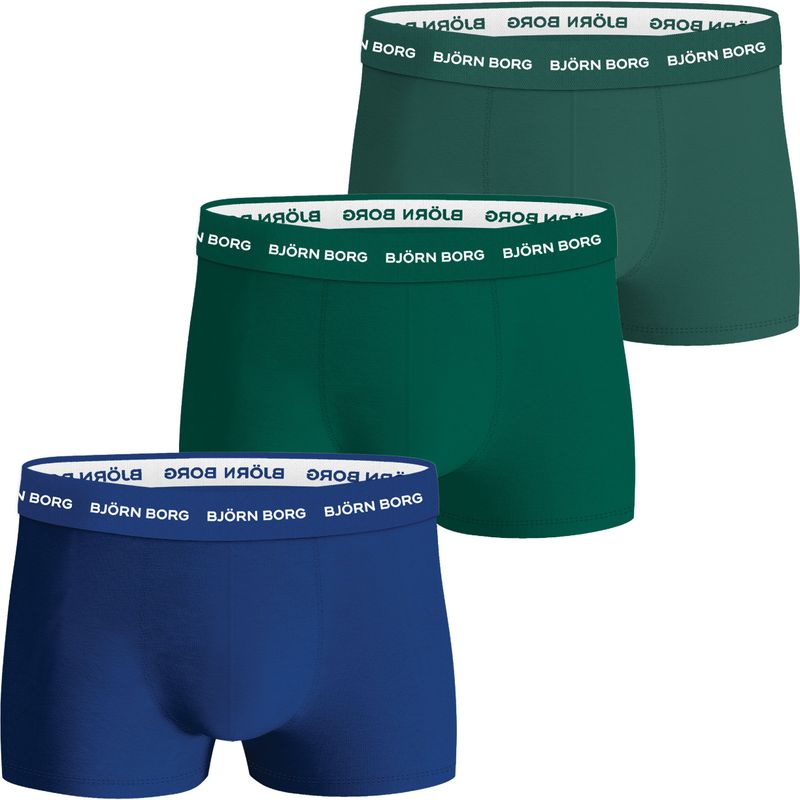 Bjorn Borg - Cotton Stretch - Boxershorts - Groen - 3-pack