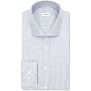 Seidensticker regular fit overhemd, structuur, groen