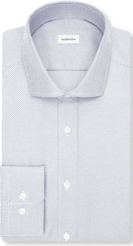 Seidensticker regular fit overhemd, structuur, groen
