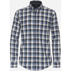 CASA MODA Sport casual fit overhemd, flanel, blauw geruit 45/46