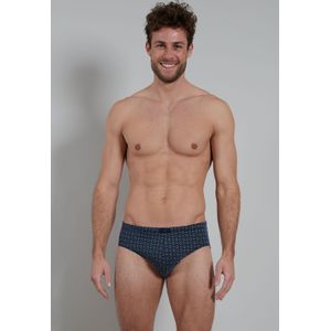 Gotzburg heren sport slip (1-pack), donkerblauw mini dessin