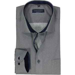 CASA MODA - Comfort Fit - Overhemd - Blauw - Popeline, Easy Iron
