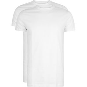 RJ Bodywear Everyday Amsterdam T-shirts (2-pack), heren T-shirts O-hals breed, wit -  Maat: XL