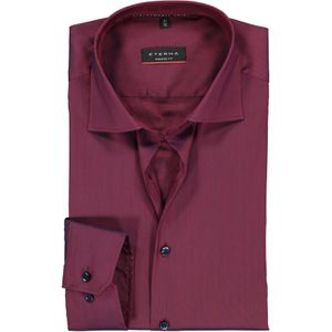 ETERNA modern fit overhemd, superstretch lyocell heren overhemd, bordeaux rood
