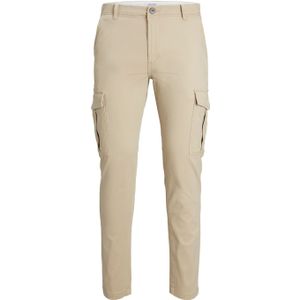 JACK & JONES Marco Joe Cargo loose fit, heren cargo broek, beige -  Maat: 31/36