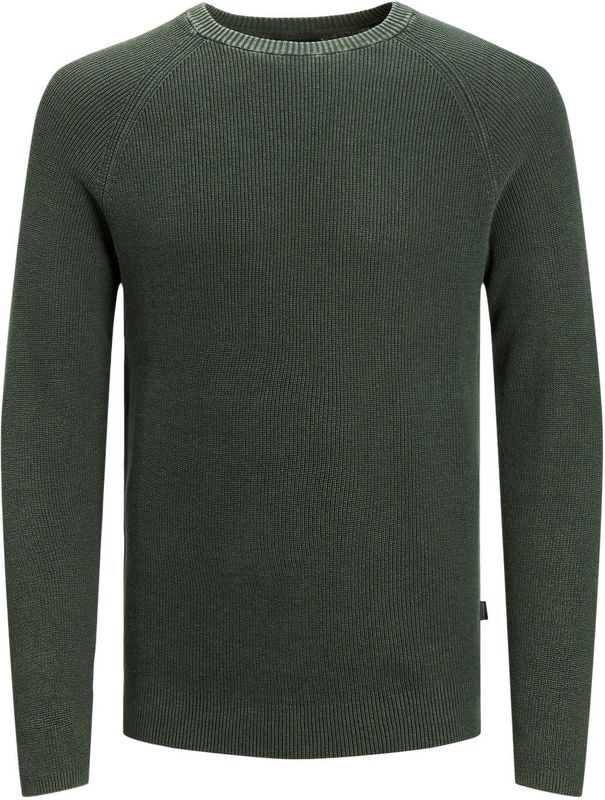 JACK & JONES - Matt Knit - Pullover - Groen - Katoen - Slim Fit