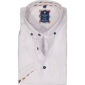 3 voor 99 | Redmond regular fit overhemd, korte mouw, Oxford, wit 43/44