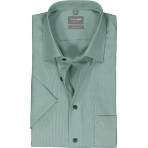 OLYMP comfort fit overhemd, korte mouw, structuur, groen