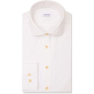 Seidensticker slim fit overhemd, popeline, wit