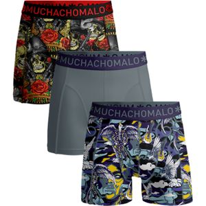 Muchachomalo boxershorts, heren boxers normale lengte (3-pack), Price Guns N Roses -  Maat: S