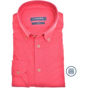 Ledub modern fit overhemd, jersey, rood