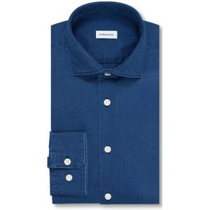 Seidensticker - Herenoverhemd - Blauw - 100% Katoen