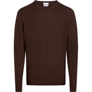 Calvin Klein heren pullover wol, Merino Crew Neck Sweater, zwart -  Maat: S