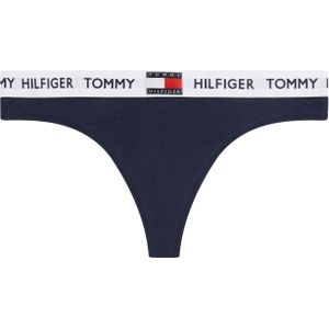 Tommy Hilfiger dames Tommy 85 string (1-pack), blauw