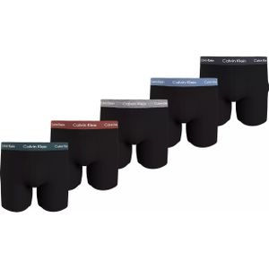 Calvin Klein Boxer Briefs (5-pack), heren boxers extra lang, zwart -  Maat: XS