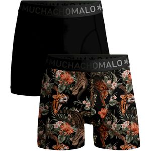 Muchachomalo boxershorts, heren boxers normale lengte (2-pack), Boxer Shorts Print/solid -  Maat: 3XL