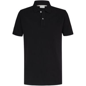 Profuomo slim fit heren polo, zwart