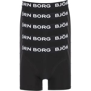 Bjorn Borg boxershorts Essential (5-pack), heren boxers normale lengte, zwart -  Maat: XL