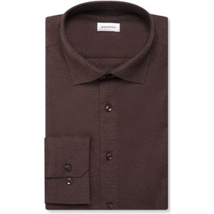 Seidensticker slim fit overhemd, popeline, bruin