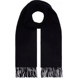 Calvin Klein sjaal, classic wool scarf, zwart