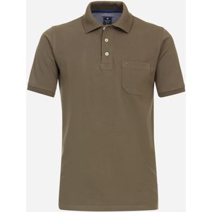 Redmond regular fit heren polo, pique, groen