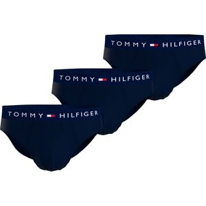 Tommy Hilfiger hipster brief (3-pack), heren slips, blauw -  Maat: S
