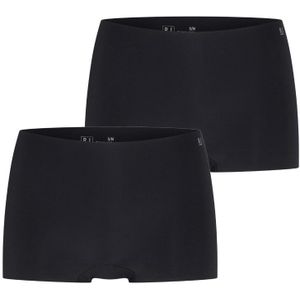 RJ Bodywear RJ dames Invisible dames short (2-pack), zwart