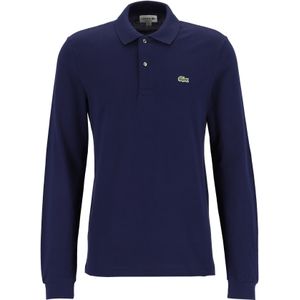Lacoste Classic Fit polo lange mouw, navy blauw -  Maat: 4XL