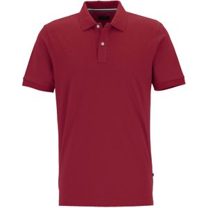 OLYMP - Casual - Polo - Donkerrood - Modern Fit