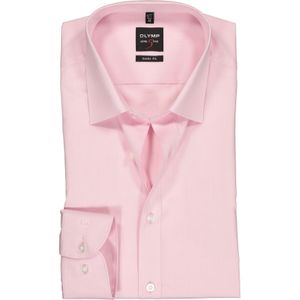 OLYMP Level 5 body fit overhemd, roze 44