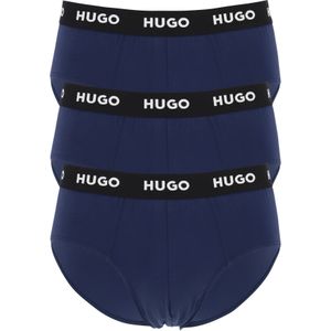 HUGO hipster briefs (3-pack), heren slips, blauw -  Maat: S