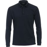 CASA MODA comfort fit polo lange mouw, blauw