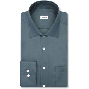 Seidensticker - 143510 - Chemise d'affaires - Groen - Manches Longues - Coupe Droite