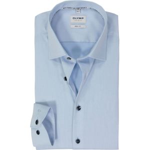 OLYMP Level 5 body fit overhemd, twill, lichtblauw